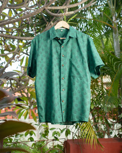 Ethnic Green Cotton Shirt